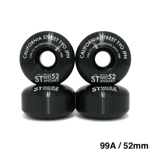 CALIFORNIA STREET WHEEL カリフォルニアストリート ウィール STREET STANDARD（99A）黒 52mm スケートボード スケボー 1