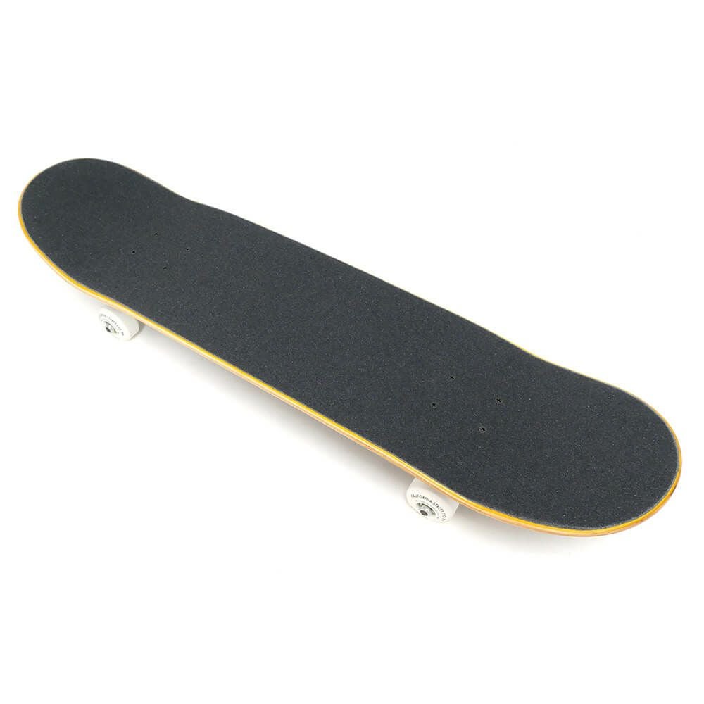 （初心者におすすめ・高品質）防水ケース・レンチ付き CALIFORNIA STREET カリフォルニアストリート コンプリートセット スケートボード完成品 SIMPLE BLACK 8.0 スケートボード スケボー 5