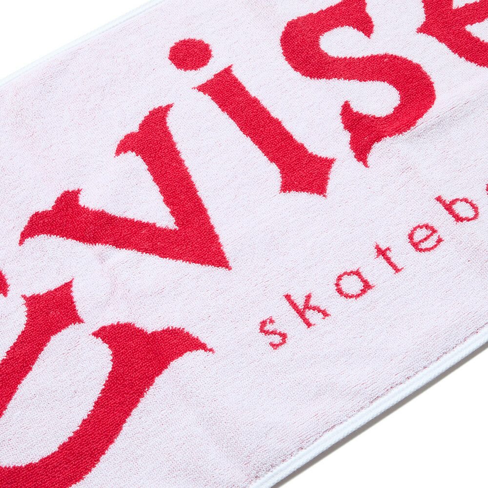 EVISEN TOWEL エビセン タオル EVISEN LOGO WHITE/RED スケートボード スケボー　2