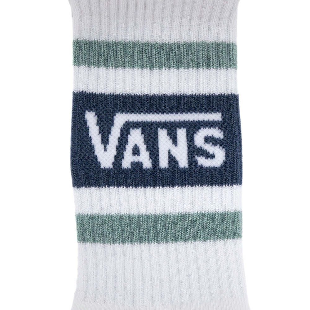  VANS SOCKS バンズ ソックス 靴下 DROP V CREW WHITE/GREY OLIVE（US企画） スケートボード スケボー 4