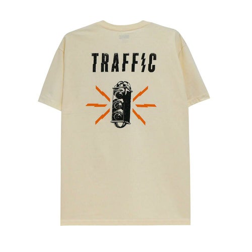  TRAFFIC T-SHIRT トラフィック Tシャツ CAUTION CREAM スケートボード スケボー 