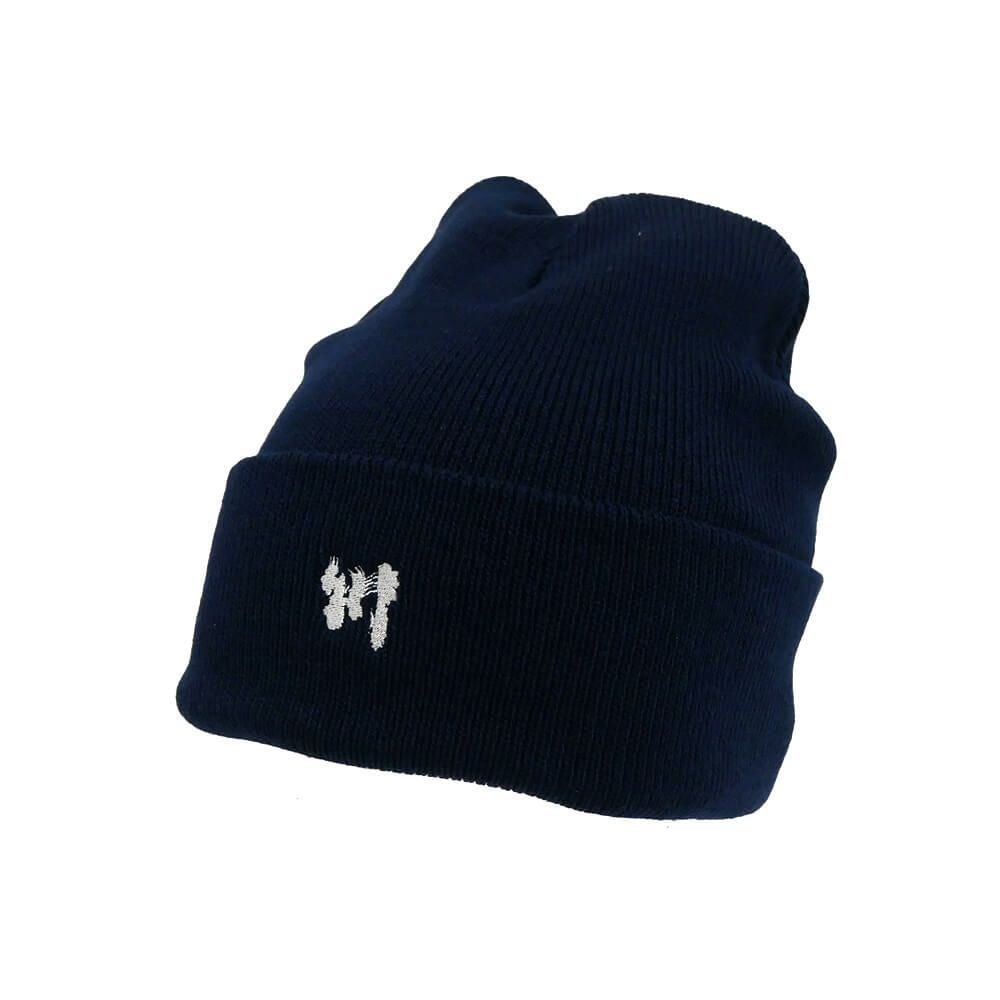 KAWA KNITCAP 川 ニットキャップ 川 BEANIE NAVY スケートボード