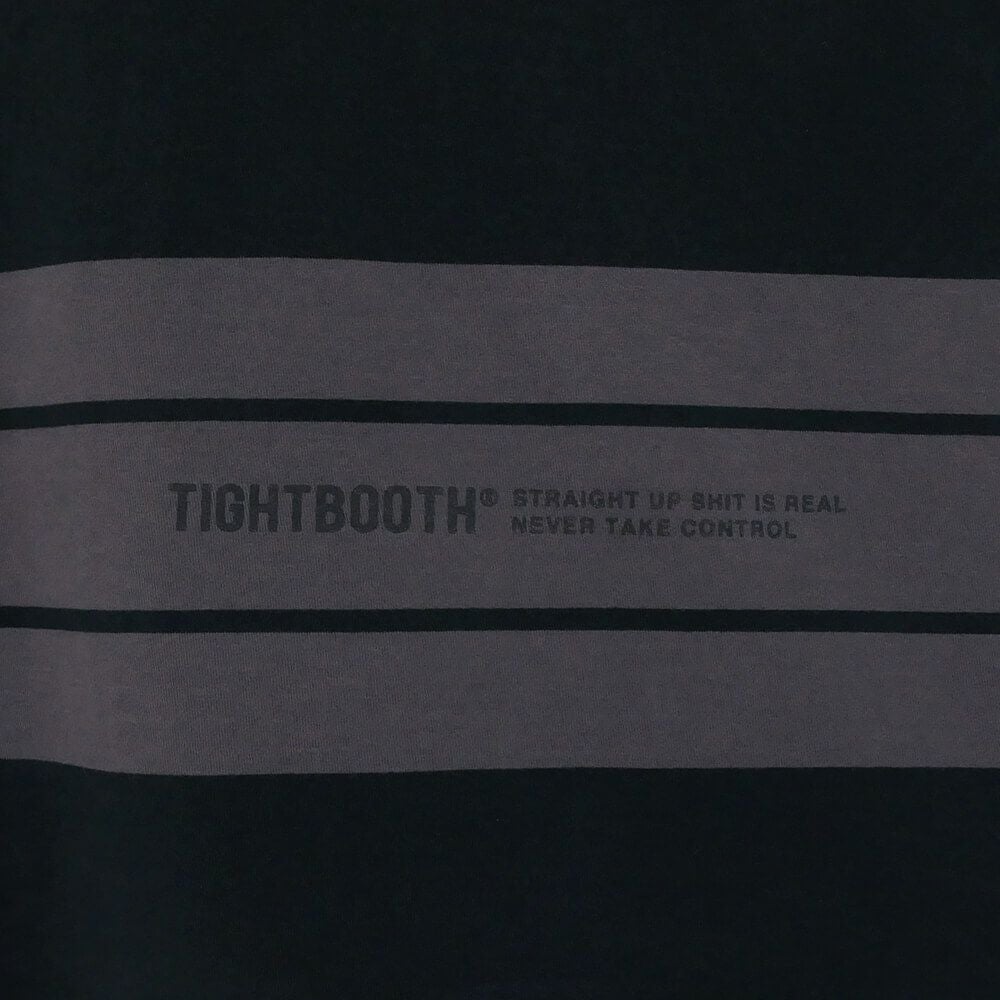 TIGHTBOOTH（TBPR）T-SHIRT タイトブース Tシャツ BORDER BLACK/CHARCOAL スケートボード スケボー 2