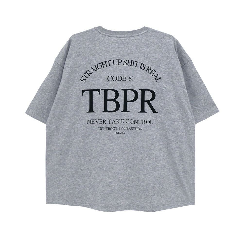  TIGHTBOOTH（TBPR）T-SHIRT タイトブース Tシャツ STRAIGHT UP QUICK DRYING GREY スケートボード スケボー 