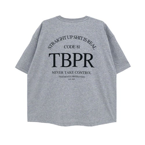  TIGHTBOOTH（TBPR）T-SHIRT タイトブース Tシャツ STRAIGHT UP QUICK DRYING GREY スケートボード スケボー 