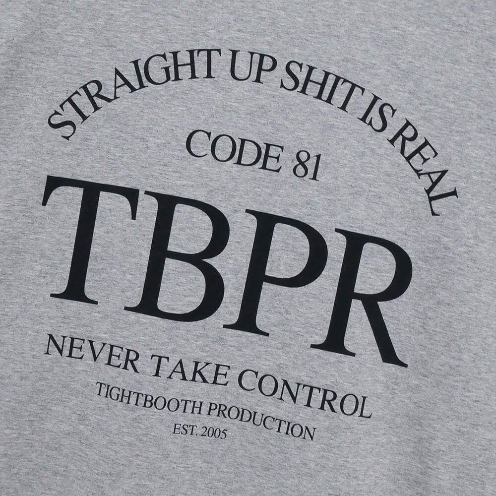  TIGHTBOOTH（TBPR）T-SHIRT タイトブース Tシャツ STRAIGHT UP QUICK DRYING GREY スケートボード スケボー 4
