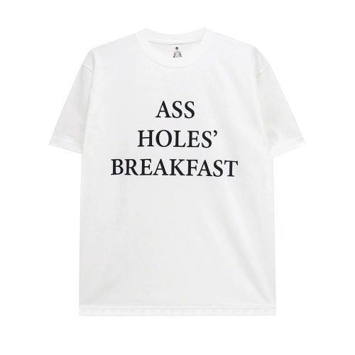  400BLOWS T-SHIRT フォーハンドレッドブロウズ Tシャツ ASSHOLE'S BREAKFAST WHITE スケートボード スケボー 