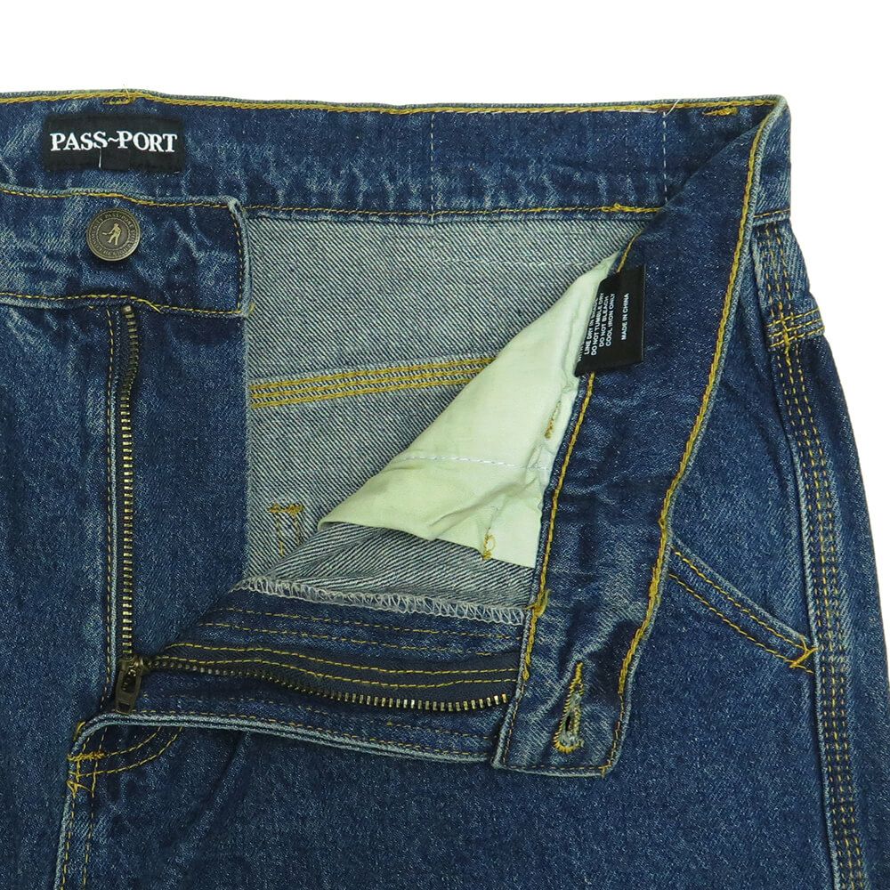 PASS~PORT JEANS パスポート パンツ ジーンズ WORKERS CLUB CLASSIC WASHED DARK INDIGO スケートボード スケボー 3