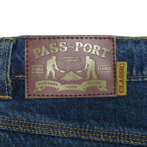 PASS~PORT JEANS パスポート パンツ ジーンズ WORKERS CLUB CLASSIC WASHED DARK INDIGO スケートボード スケボー 8