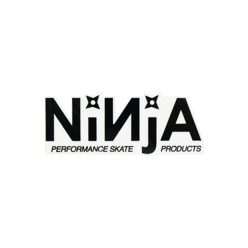 NINJA STICKER ニンジャ ステッカー LOGO DIECUT BLACK/CLEAR スケートボード スケボー