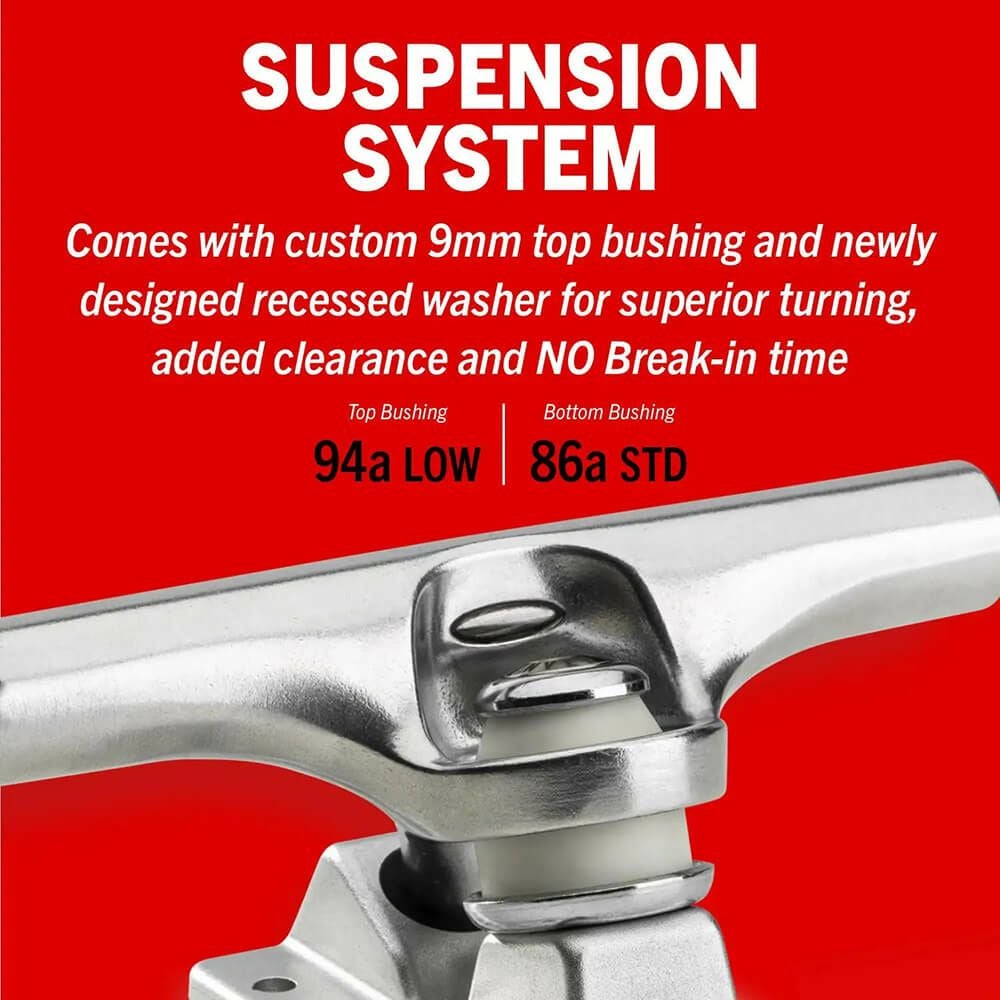 ACE TRUCK エース トラック AF1 INVERTED HOLLOW 55 HI シルバー スケートボード スケボー 9