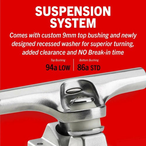 ACE TRUCK エース トラック AF1 INVERTED HOLLOW 55 HI シルバー スケートボード スケボー 9