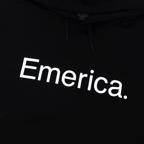 EMERICA HOOD エメリカ パーカー PURE LOGO BLACK スケートボード スケボー 1