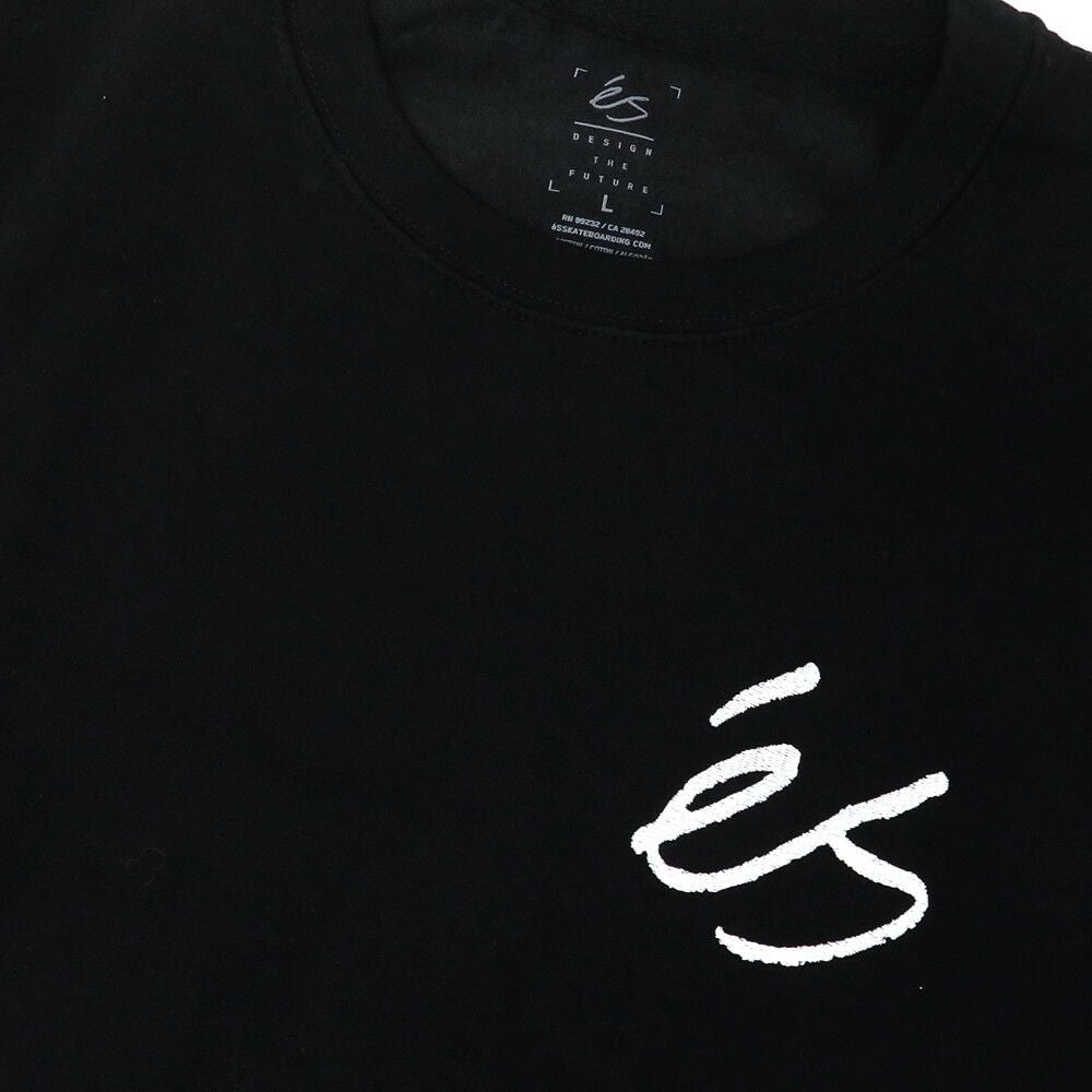 ES CREW SWEAT エス トレーナー MINI SCRIPT BLACK スケートボード スケボー 1