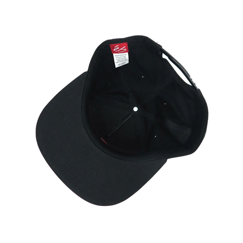 ES CAP エス キャップ SCRIPT SNAPBACK BLACK スケートボード スケボー 3