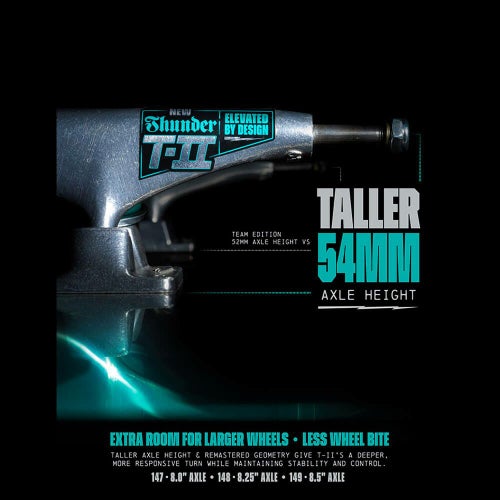 THUNDER TRUCK サンダー トラック T-II 148 HI シルバー スケートボード スケボー 8