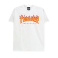  THRASHER T-SHIRT スラッシャー Tシャツ FLAME WHITE（US企画） スケートボード スケボー 