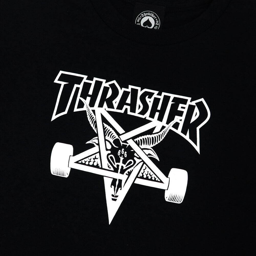 THRASHER T-SHIRT スラッシャー Tシャツ SKATEGOAT BLACK（US企画） スケートボード スケボー 1