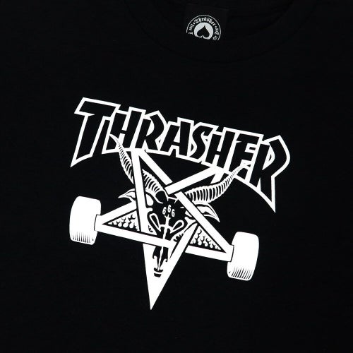 THRASHER T-SHIRT スラッシャー Tシャツ SKATEGOAT BLACK（US企画） スケートボード スケボー 1