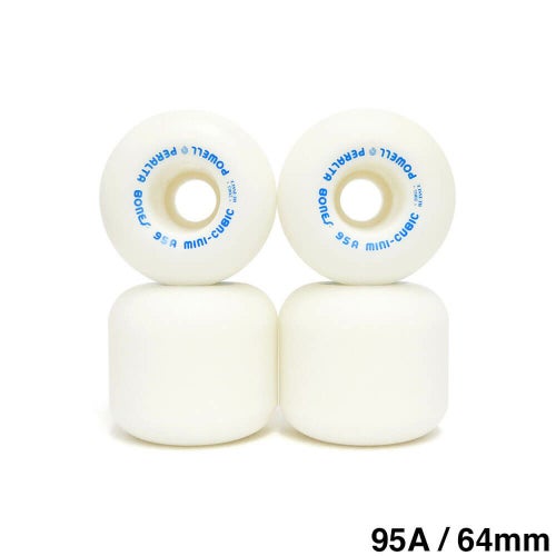 POWELL PERALTA WHEEL パウエルペラルタ ウィール MINI-CUBIC 95A（2005 RE-ISSUE）白 64mm スケートボード スケボー 1