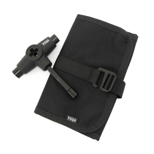 VAGA BAG バガ バッグ TOOL ROLL WITH SKATE TOOL BLACK スケートボード スケボー 2
