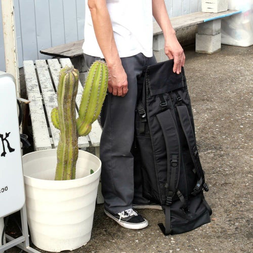 スケートボード収納可能 VAGA BACKPACK バガ バッグ バックパック リュック WEDGE 3G BLACK スケートボード スケボー　13