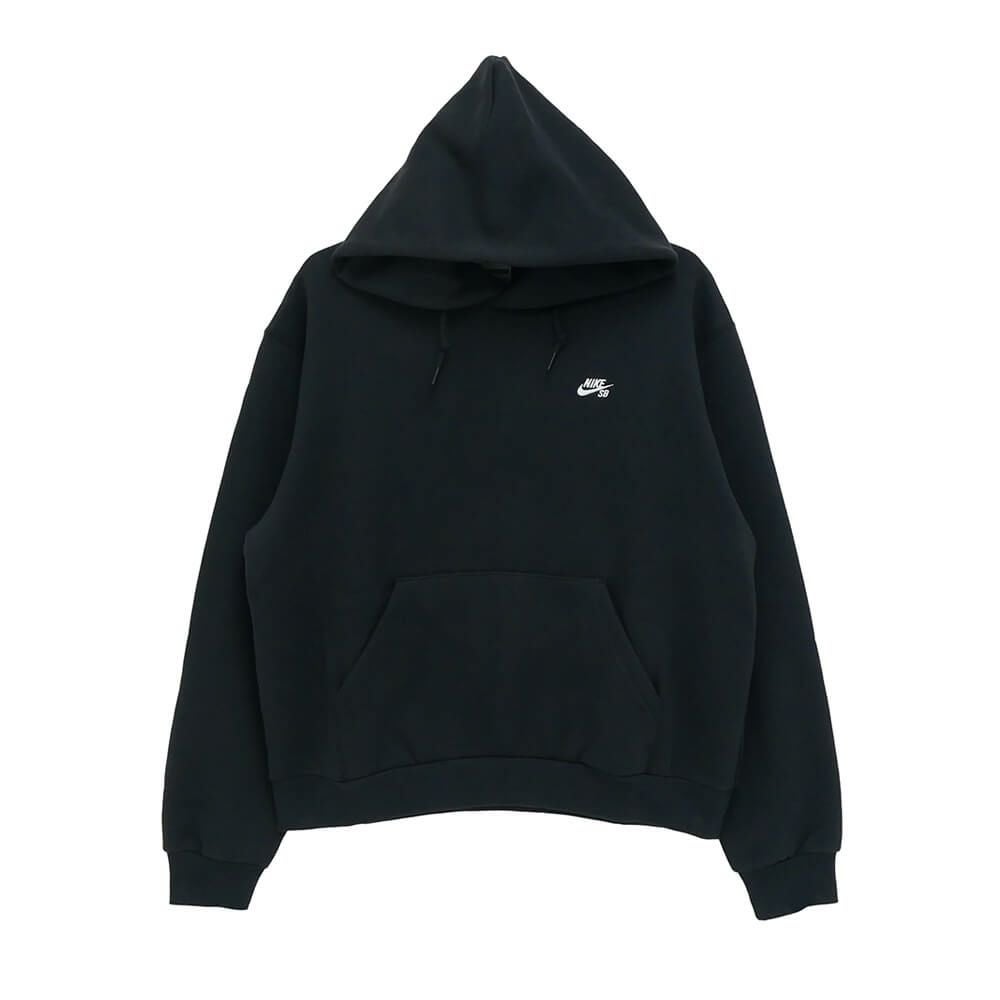 NIKE SB HOOD ナイキSB パーカー ESSENTIAL FLEECE PULLOVER BLACK/WHITE スケートボード スケボー 