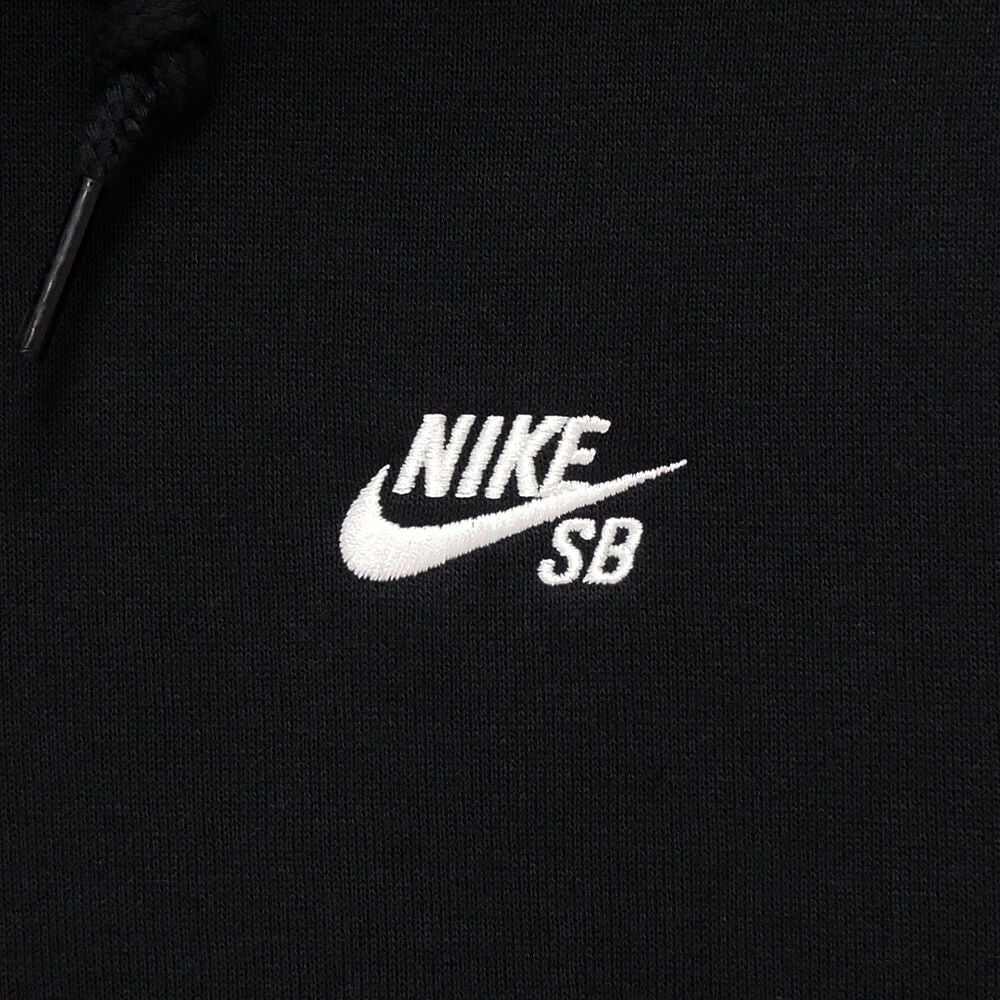 NIKE SB HOOD ナイキSB パーカー ESSENTIAL FLEECE PULLOVER BLACK/WHITE スケートボード スケボー 2