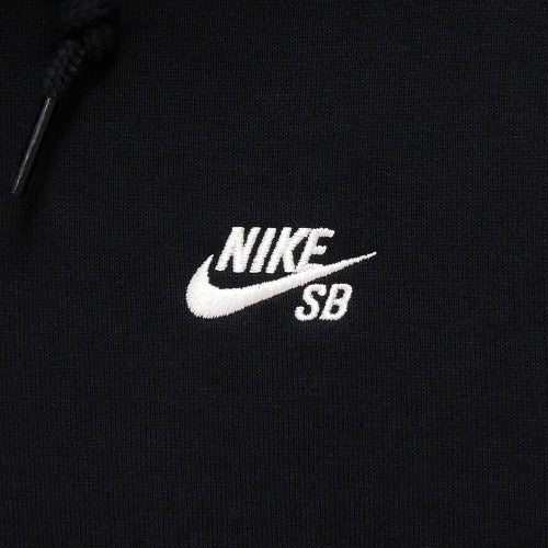 NIKE SB HOOD ナイキSB パーカー ESSENTIAL FLEECE PULLOVER BLACK/WHITE スケートボード スケボー 2