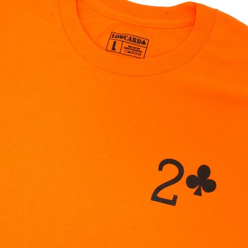 LOWCARD LONG SLEEVE ローカード ロングスリーブTシャツ WORK ORANGE スケートボード スケボー 1