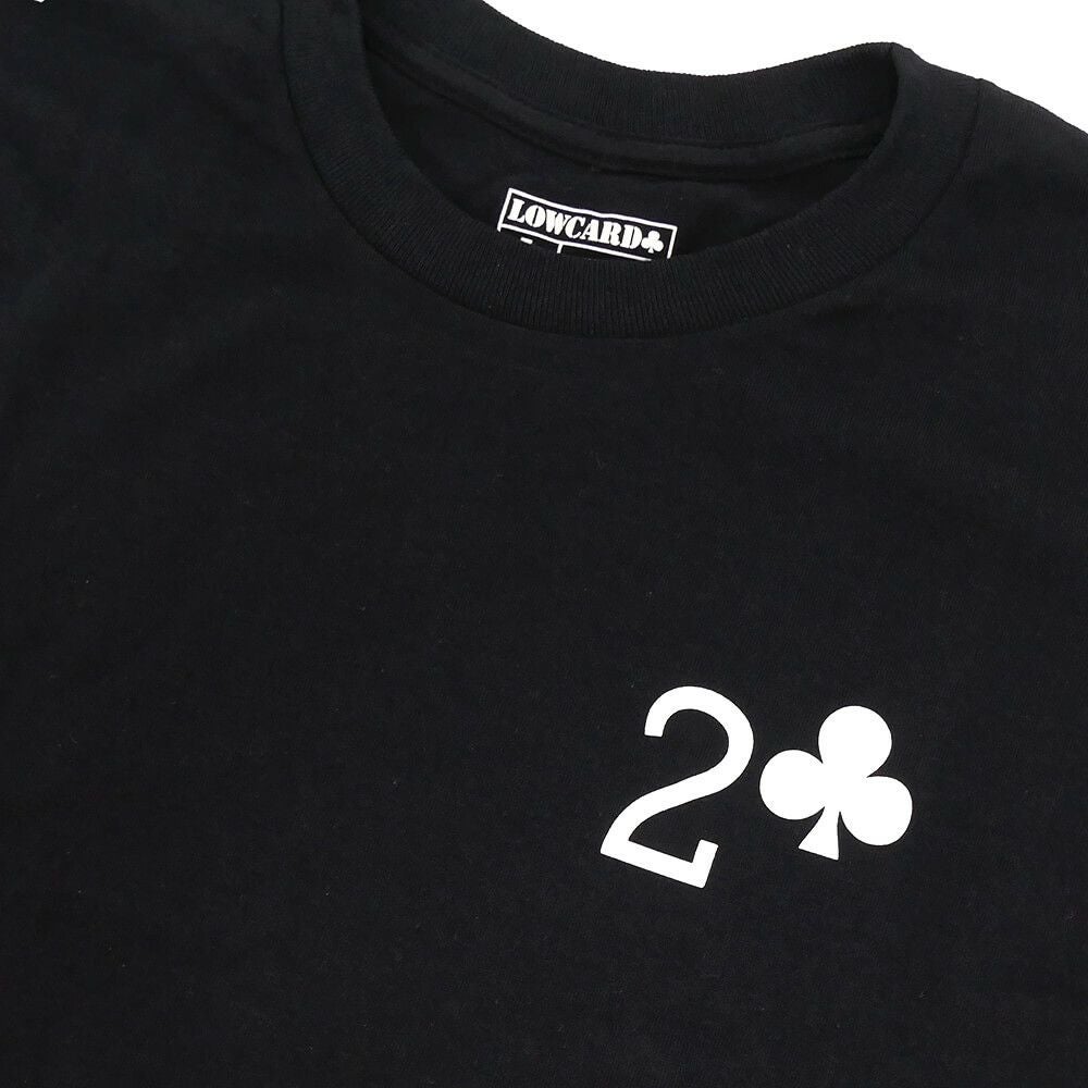 LOWCARD LONG SLEEVE ローカード ロングスリーブTシャツ WORK BLACK スケートボード スケボー 1