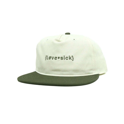 LOVESICK CAP ラブシック キャップ LOGO OLIVE/SAND スケートボード スケボー 