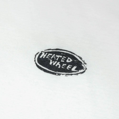 HEATED WHEEL T-SHIRT ヒーテッドウィール Tシャツ OVAL WHITE スケートボード スケボー 1