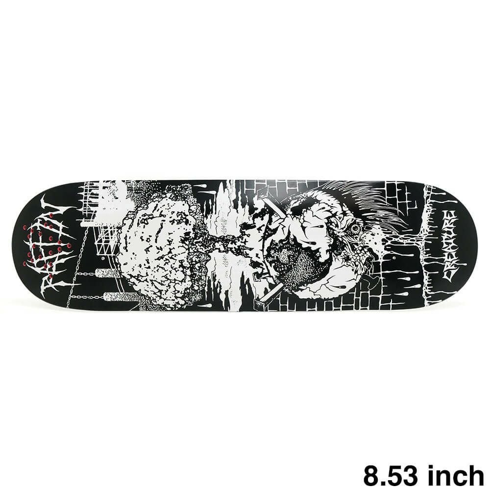 CREATURE DECK クリーチャー デッキ PETER RAFFIN BLK MTL 8.53 UV INK スケートボード スケボー 1