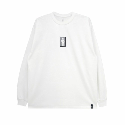 GIRL LONG SLEEVE ガール ロングスリーブTシャツ CLASSIC OG WHITE スケートボード スケボー 