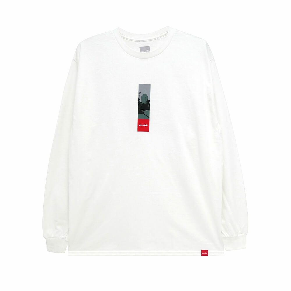 CHOCOLATE LONG SLEEVE チョコレート ロングスリーブTシャツ RETURN CITY WHITE スケートボード スケボー 