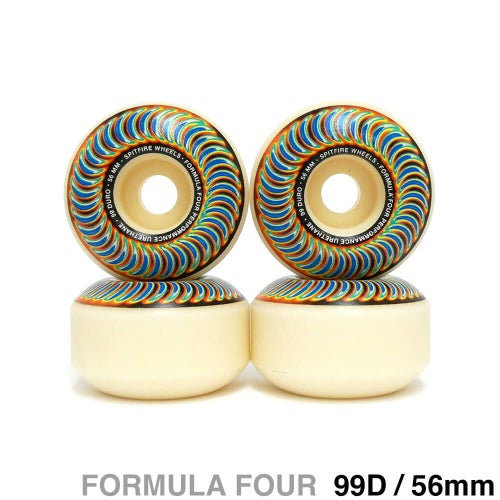 SPITFIRE WHEEL スピットファイヤー ウィール FORMULA FOUR (F4) CLASSIC 99D RADIOACTIVE 56mm スケートボード スケボー 1