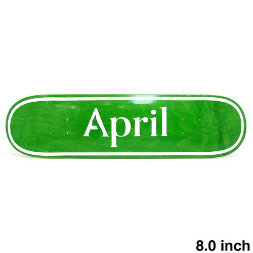 APRIL DECK エイプリル デッキ TEAM OG LOGO GREEN INVERT 8.0 スケートボード スケボー 1