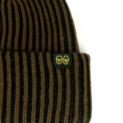 KROOKED KNITCAP クルキッド ニットキャップ EYES CLIP BEANIE BROWN/BLACK スケートボード スケボー 2