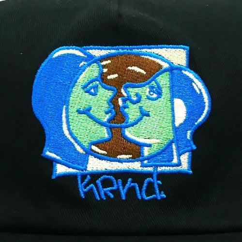 KROOKED CAP クルキッド キャップ MOONSMILEY SNAPBACK BLACK スケートボード スケボー 4