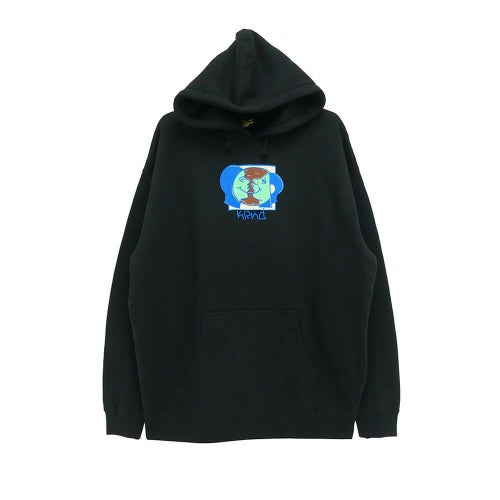 KROOKED HOOD クルキッド パーカー MOONSMILEY BLACK スケートボード スケボー 