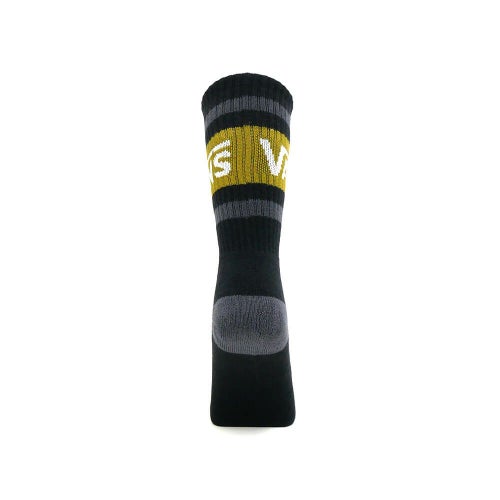 VANS SOCKS バンズ ソックス 靴下 DROP V CREW BLACK/GOLD（US企画） スケートボード スケボー 2