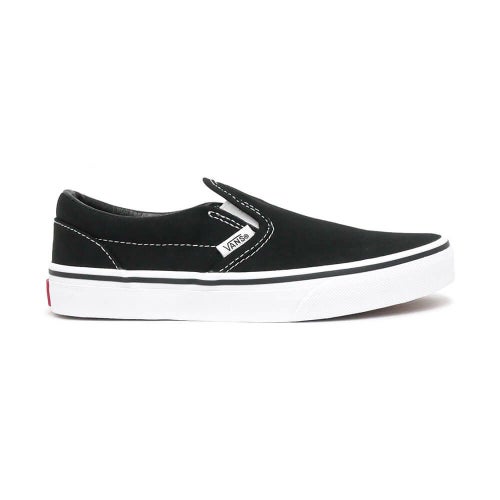 VANS SHOES バンズ シューズ スニーカー スリッポン（子供用） KID'S CLASSIC SLIP ON BLACK/WHITE（US企画） スケートボード スケボー 4