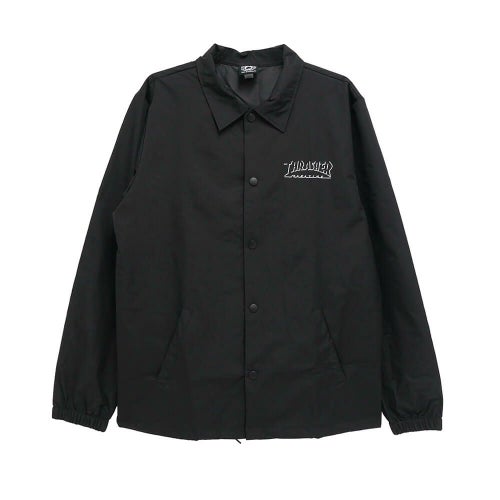  THRASHER JACKET スラッシャー ジャケット SHADOW MAG LOGO COACH BLACK スケートボード スケボー 1