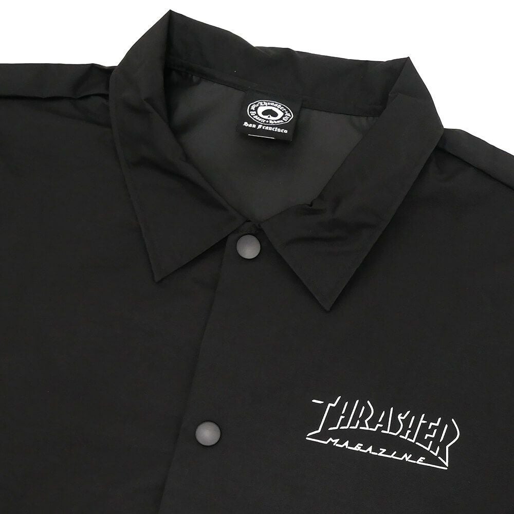  THRASHER JACKET スラッシャー ジャケット SHADOW MAG LOGO COACH BLACK スケートボード スケボー 2
