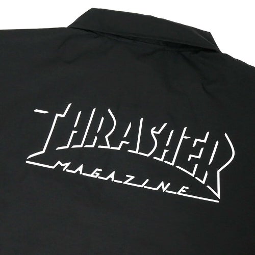  THRASHER JACKET スラッシャー ジャケット SHADOW MAG LOGO COACH BLACK スケートボード スケボー 5