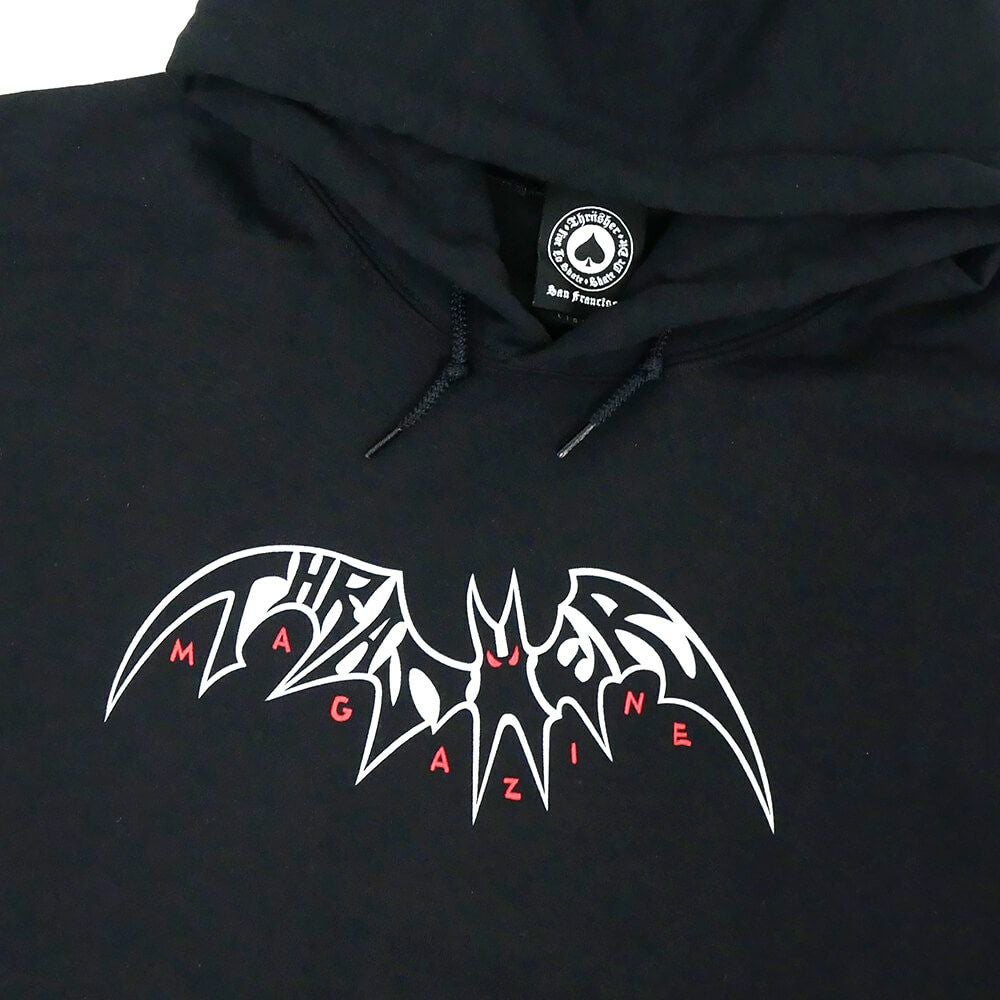  THRASHER HOOD スラッシャー パーカー SKY RAT BY NECKFACE BLACK（US企画） スケートボード スケボー 1