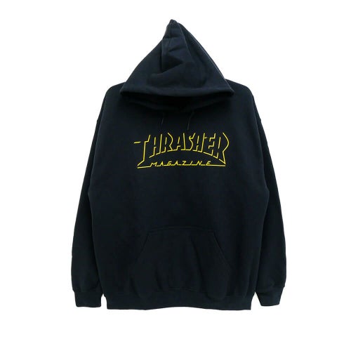  THRASHER HOOD スラッシャー パーカー SHADOW MAG LOGO BLACK（US企画） スケートボード スケボー 