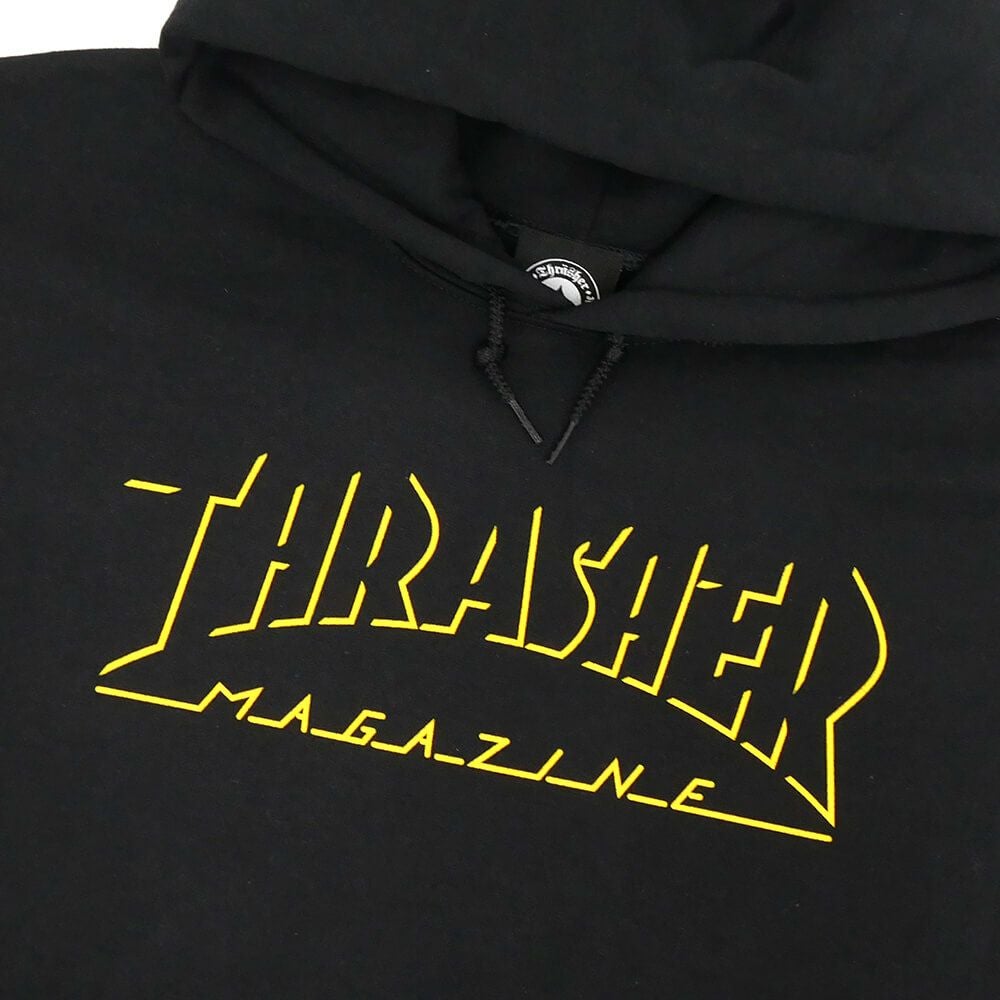  THRASHER HOOD スラッシャー パーカー SHADOW MAG LOGO BLACK（US企画） スケートボード スケボー 1