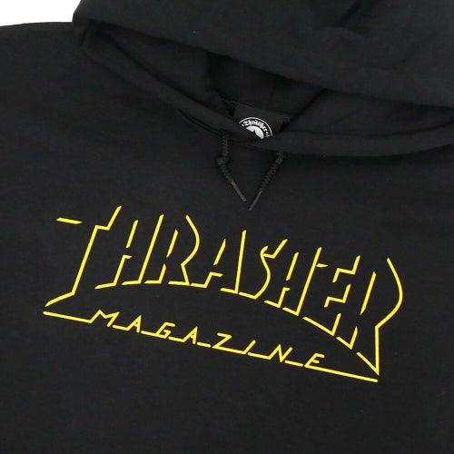 THRASHER HOOD スラッシャー パーカー SHADOW MAG LOGO BLACK（US企画） スケートボード スケボー 1